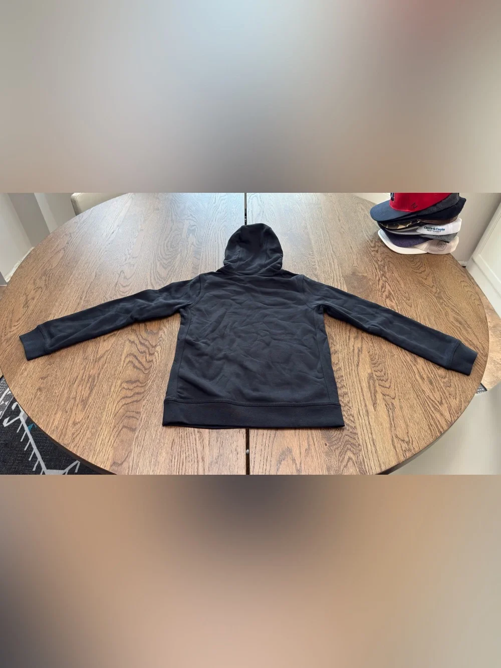 NEW! Nike Black Hoodie with White Swoosh Logo